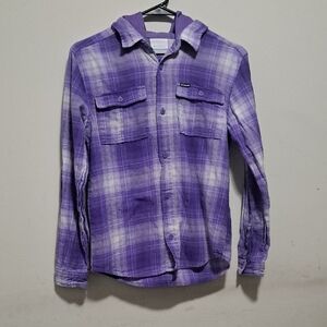 Columbia Purple Casual Button Down Shirt